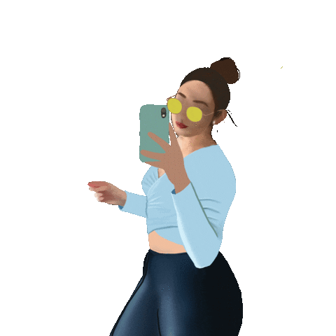 Larisamolinar girl selfie Sticker