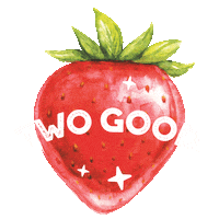 fruit strawberry Sticker by Two Good Yogurt