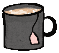 kisskissfearless tea mug tea time cuppa Sticker