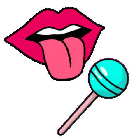 Cartoon Tongue Sticker