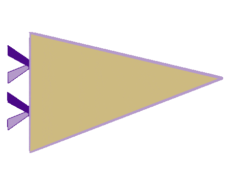 Pennant Jmu Dukes Sticker by James Madison University