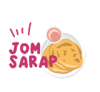 Roti Canai Malaysia Sticker by Project Liber8