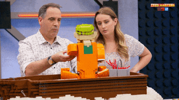 Awkward Channel 9 GIF by LEGO Masters Australia