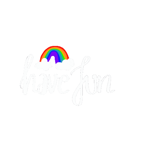 thelazybaby giphyupload happy rainbow texting Sticker