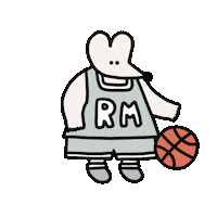 Basketball Mouse Sticker