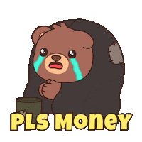 Sad Teddy Bear Sticker by BEARISH