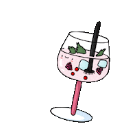 tamaraboon drink alcohol gin booze Sticker