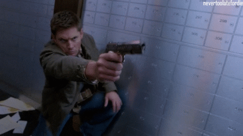 Dean Winchester Gun GIF