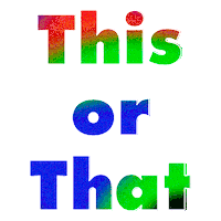 This Or That Sticker by WAKEmedia