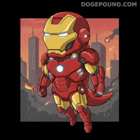 Flying Iron Man GIF by Doge Pound