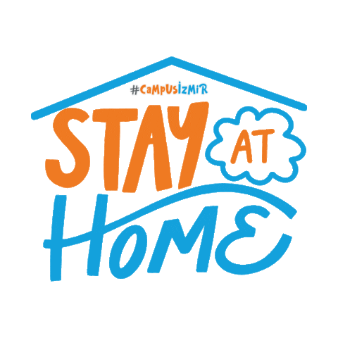 Home Corona Sticker by Izmir University of Economics