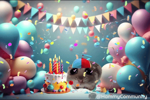 Cake Celebrate GIF by Sad Hamster