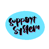 haijord colorful support stress spirit Sticker