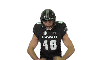 College Football Sticker by Hawaii Athletics