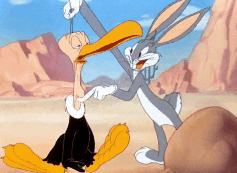 BobHope666 giphygifmaker bugs bunny beaky buzzard bugs bunny gets the boid GIF