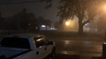 Downpours of Hail Hit Louisiana's Lake Charles