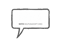 Adoption Speechbubble Sticker by Helpusadopt