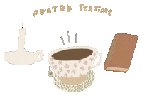 apsupa time tea poetry teatime Sticker