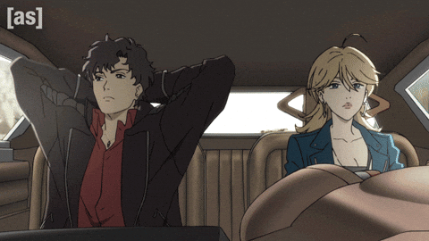 Driving Cowboy Bebop GIF by Adult Swim