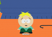 butters stotch wow GIF by South Park 