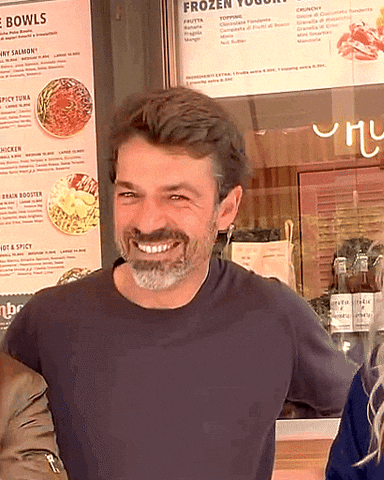 Luca Argentero Laugh GIF