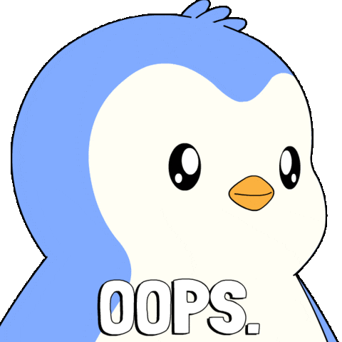 Oh Oh Oops Sticker by Pudgy Penguins