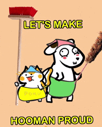 Cat Dog GIF by Poku Meow