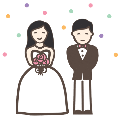 Wedding Sticker by Polka Dot Bride