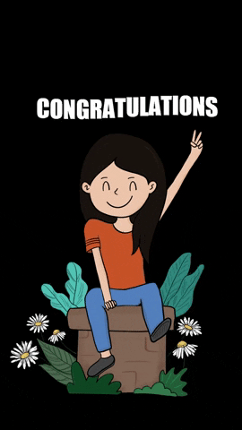 Fabillustraits giphygifmaker happy party girl GIF