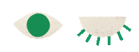 klindoeil eyes wink eye oeil Sticker