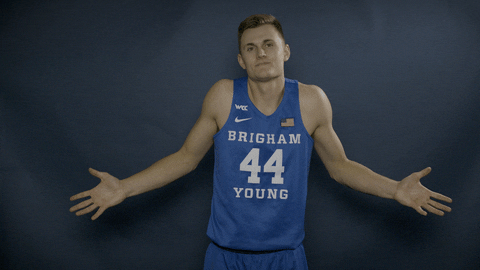 Byu Basketball Gocougs GIF by BYU Cougars