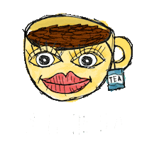 Tea Spill It Sticker by Todd Rocheford