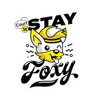 Game Time Fox Sticker by Court 16 - Tennis & Pickleball