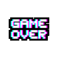 sirwinstonfungames gaming arcade gameover swfg Sticker
