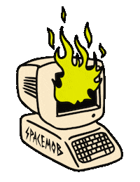 Fire Burn Sticker
