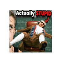 Being Stupid No Brain Sticker