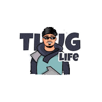 Thug Life Op Sticker