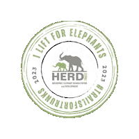 World Elephant Day Lift Sticker by HERD Elephant Orphanage