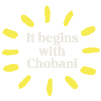 Sun Morning Sticker by Chobani