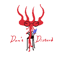 Dont Disturb Working Sticker