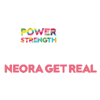 Get Real Sticker by Neora