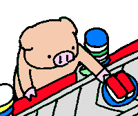 Coffee Pig Sticker