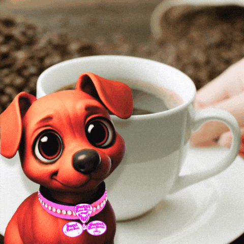 SweetRooBou giphyupload coffeetime coffeelover watchingyou GIF