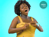 salonline reaction hair good morning tired GIF