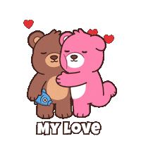 Teddy Bear Love Sticker by BEARISH