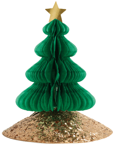 Christmas Tree Party Hat Sticker by Meri Meri