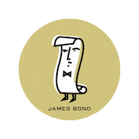 ClampittPaper paper print james bond jamesbond Sticker