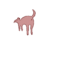 YAKISOBABABY dog nope puppy shit Sticker