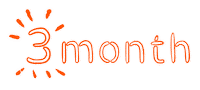 3 Months Sticker by ASF brush