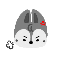 thelostmochis angry mad upset stray kids Sticker